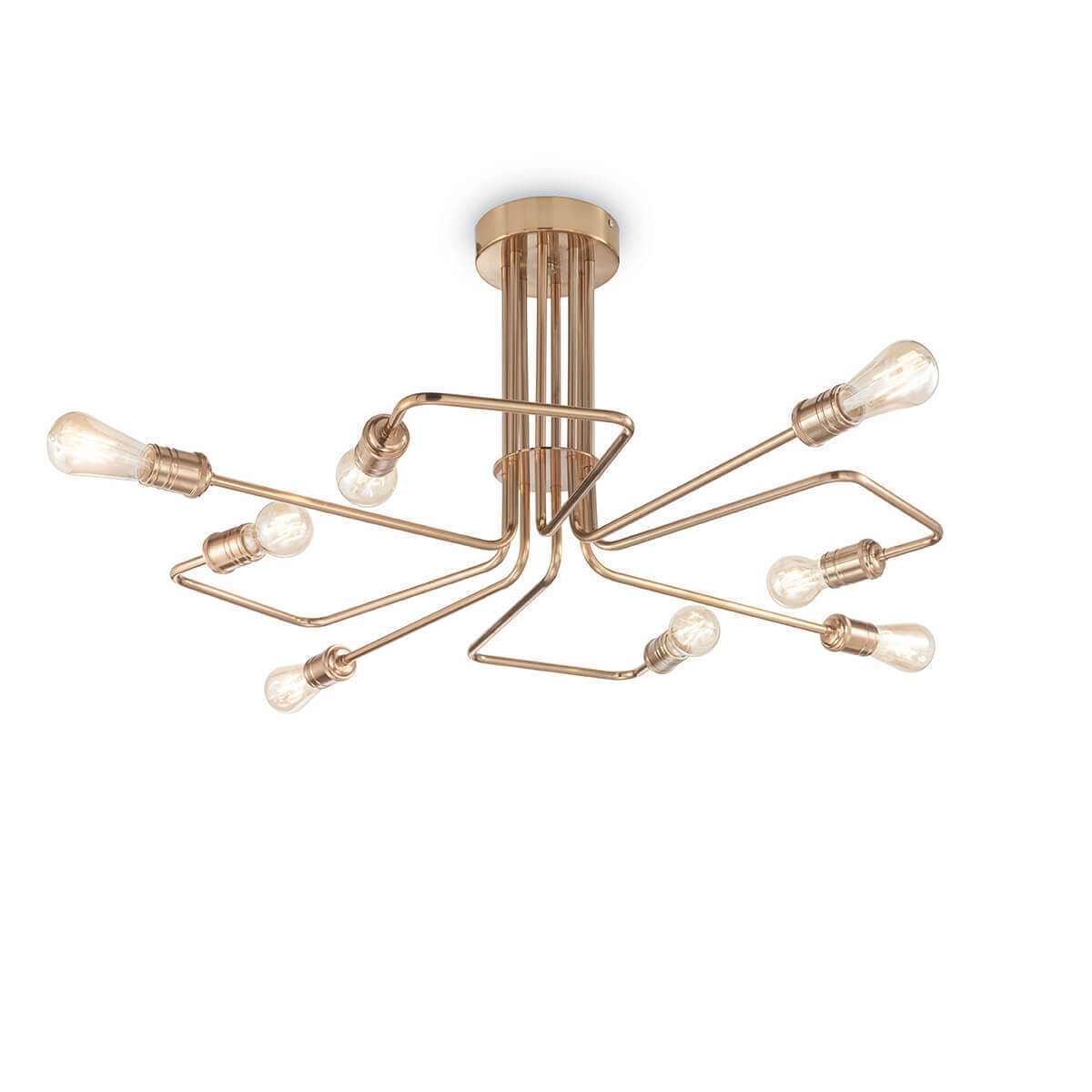 

Потолочная люстра Ideal Lux Triumph Pl8 Ottone Antico 160313, Латунь, Triumph Pl8 Ottone Antico Triumph