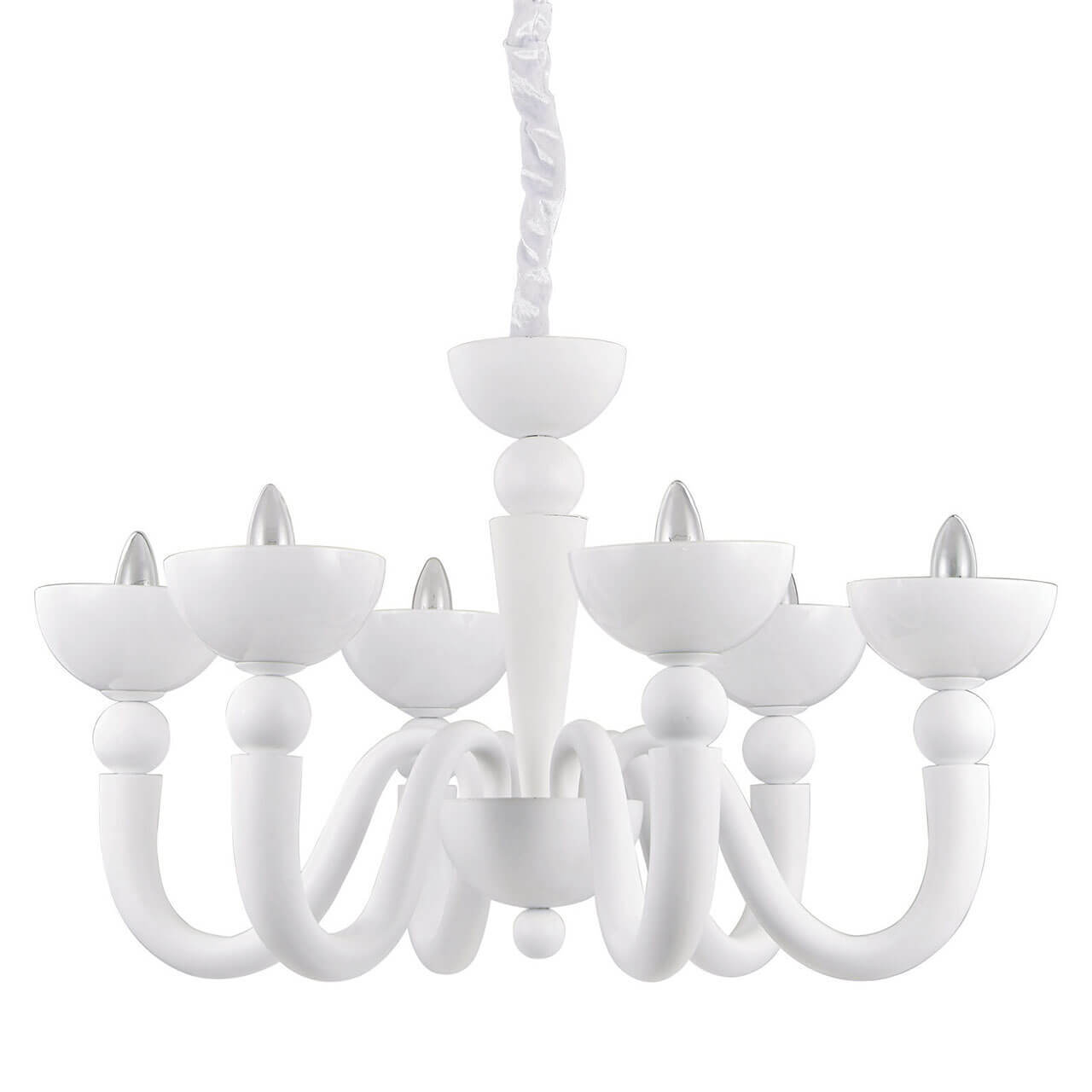 

Подвесная люстра Ideal Lux Bon Bon SP6 093994, Белый, Bon Bon SP6 Bon Bon