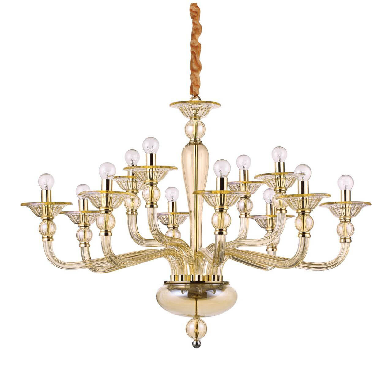 

Подвесная люстра Ideal Lux Danieli SP12 Ambra 221373, Янтарный, Danieli SP12 Ambra Danieli