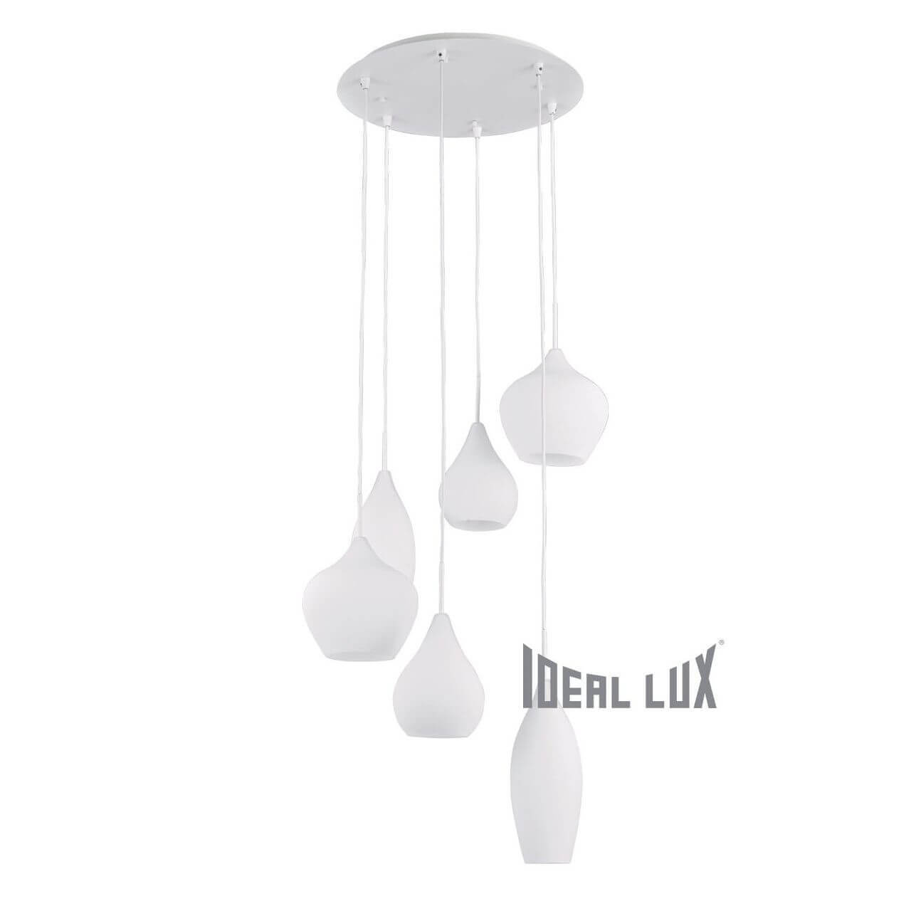 

Подвесная люстра Ideal Lux Soft SP6 Bianco 087818, Белый, Soft SP6 Bianco Soft Bianco