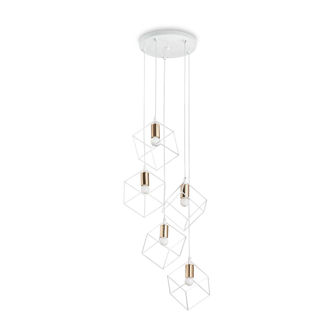 

Подвесная люстра Ideal Lux Ice SP5 Bianco 237671, Белый, Ice SP5 Bianco Ice