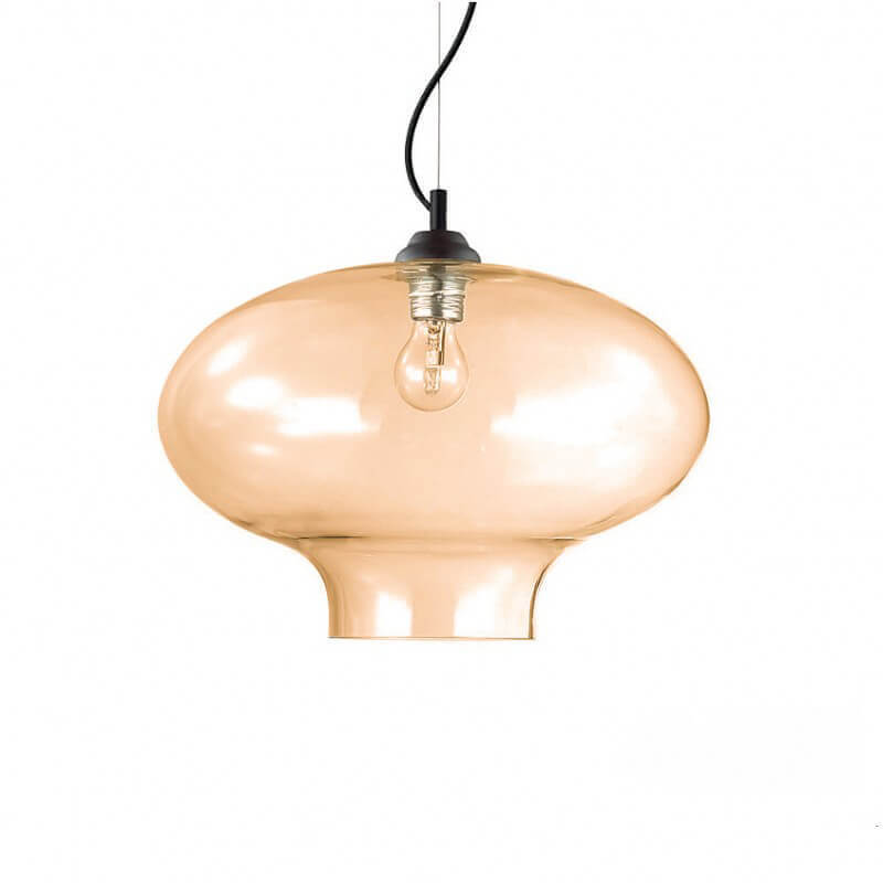 

Подвесной светильник Ideal Lux Bistro SP1 Round Ambra 163772, Янтарный, Bistro SP1 Round Ambra Bistro
