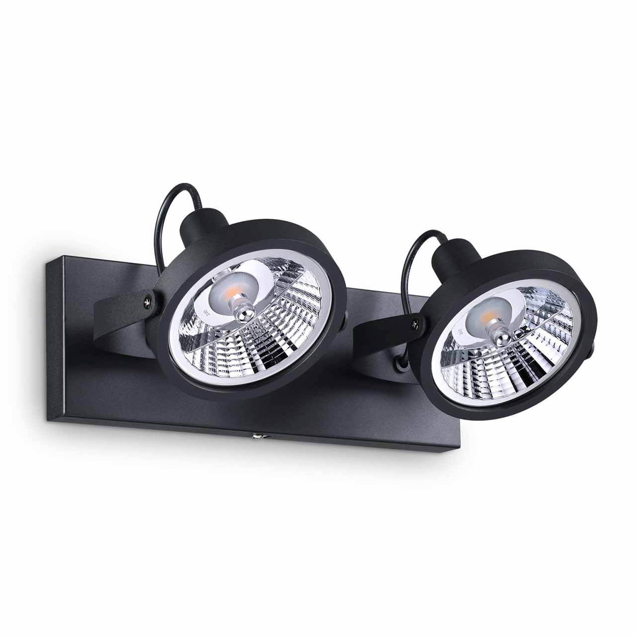 

Спот Ideal Lux Glim PL2 Nero 200248, Черный, Glim PL2 Nero Glim