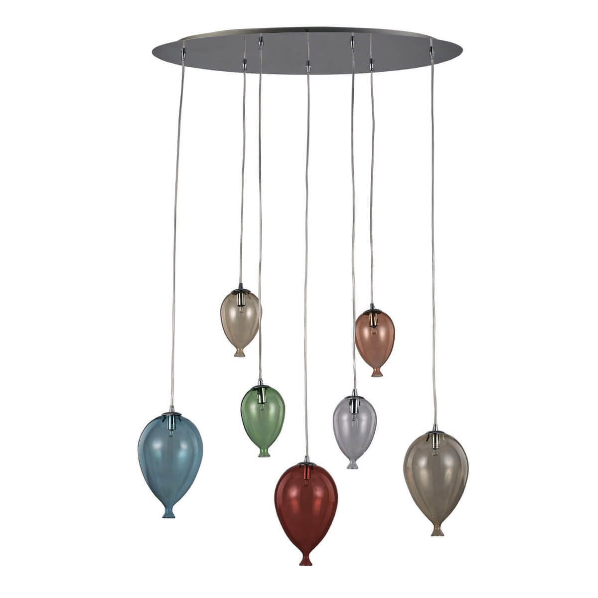 

Подвесная люстра Ideal Lux Clown SP7 Color 100937, Разноцветный, Clown SP7 Color Clown Color