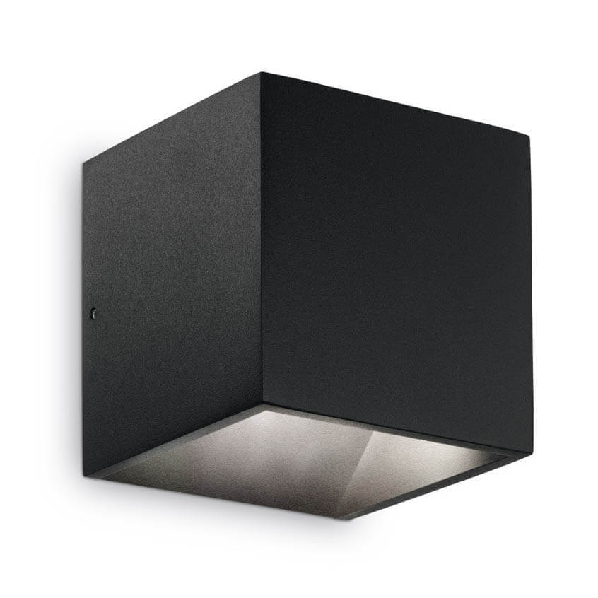 

Уличный настенный светодиодный светильник Ideal Lux Rubik Ap1 Nero 4000K 142302, Черный, Rubik Ap1 Nero 4000K Rubik