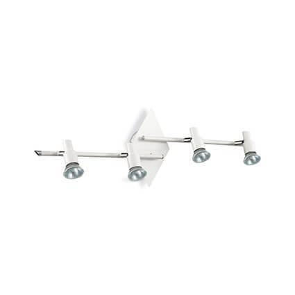 

Спот Ideal Lux Slem PL4 Bianco 142098, Белый, Slem PL4 Bianco Slem Bianco