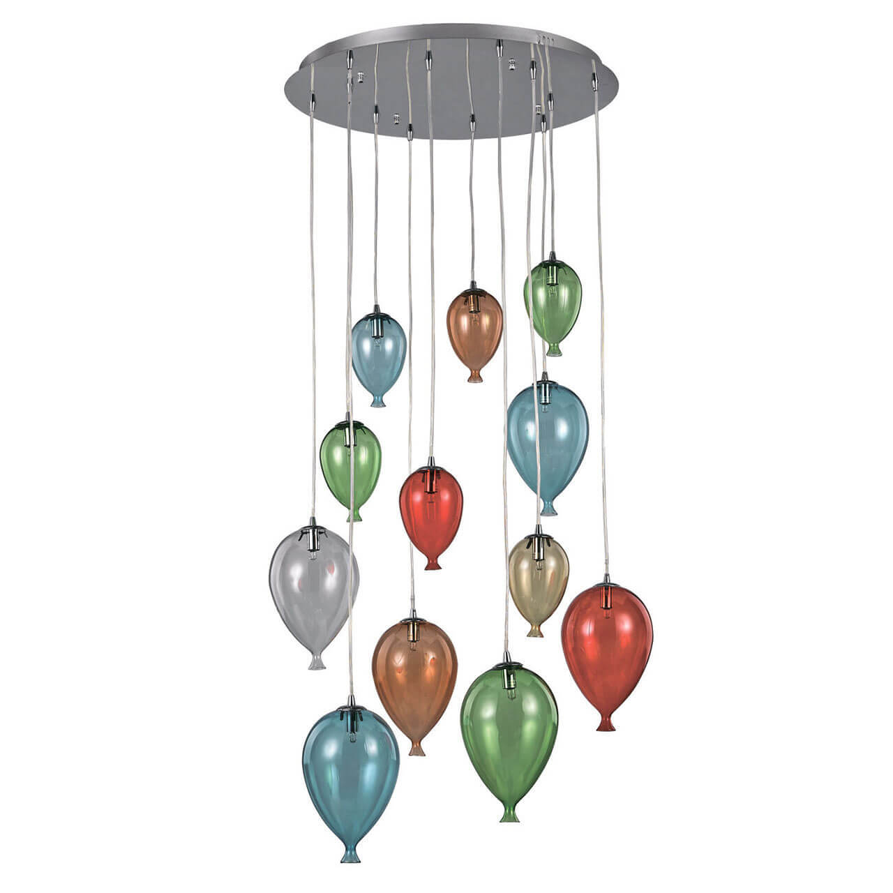 

Подвесная люстра Ideal Lux Clown SP12 Color 100951, Разноцветный, Clown SP12 Color Clown Color