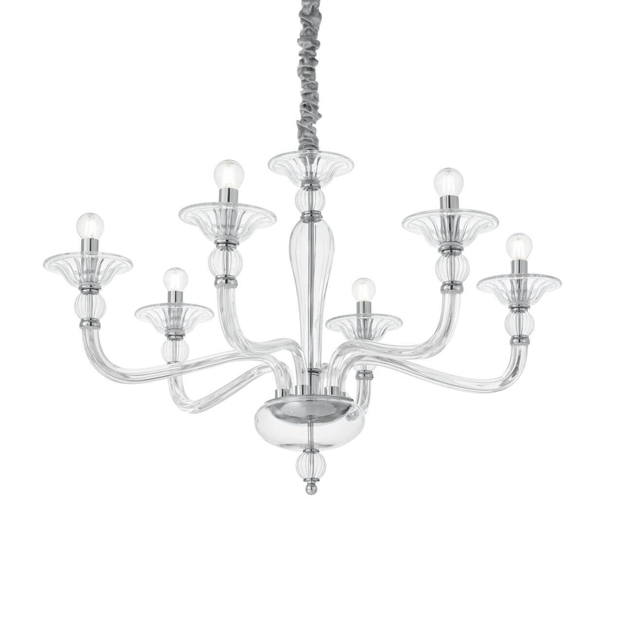 

Подвесная люстра Ideal Lux Danieli SP6 Trasparente 159959, Хром, Danieli SP6 Trasparente Danieli