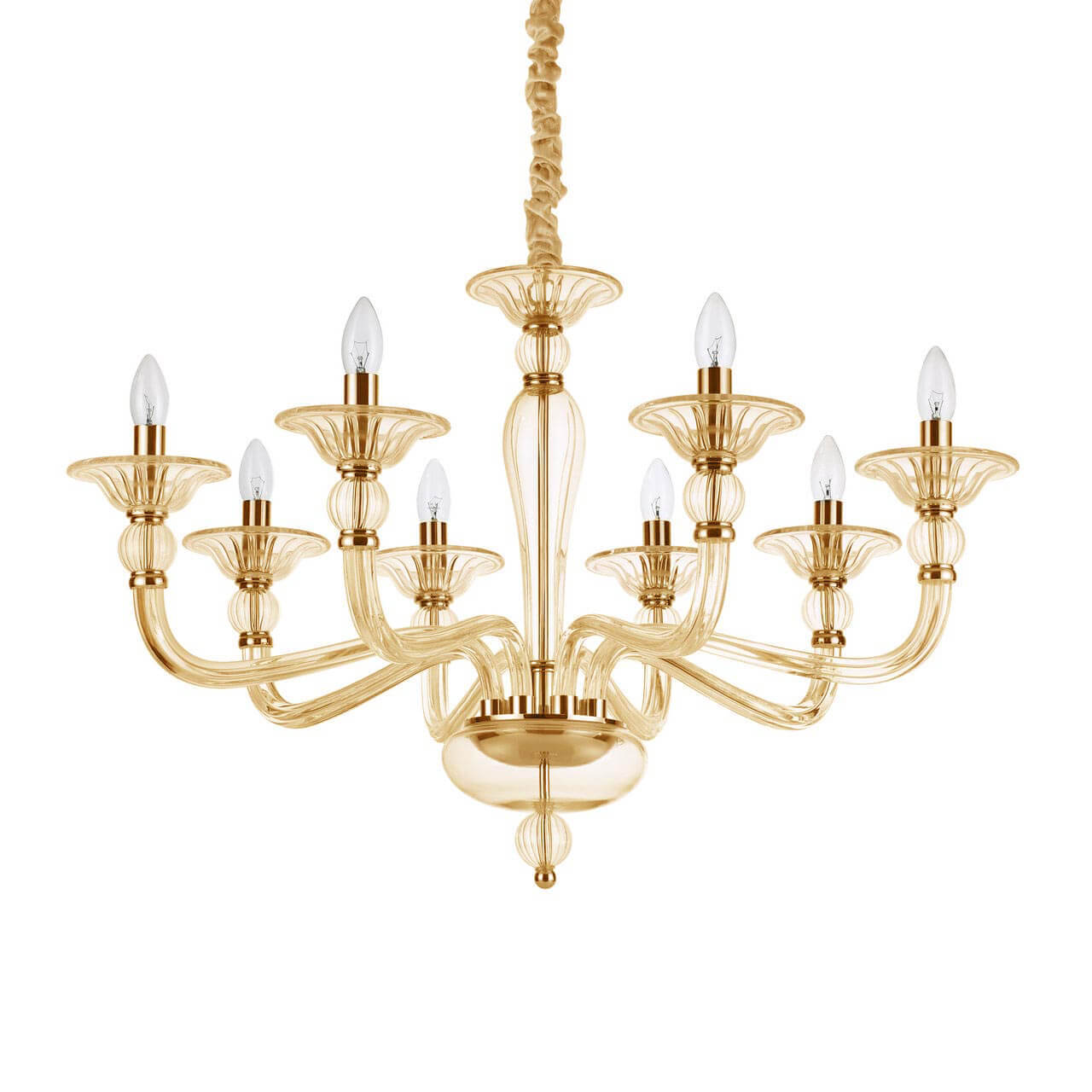 

Подвесная люстра Ideal Lux Danieli SP8 Ambra 159973, Янтарный, Danieli SP8 Ambra Danieli