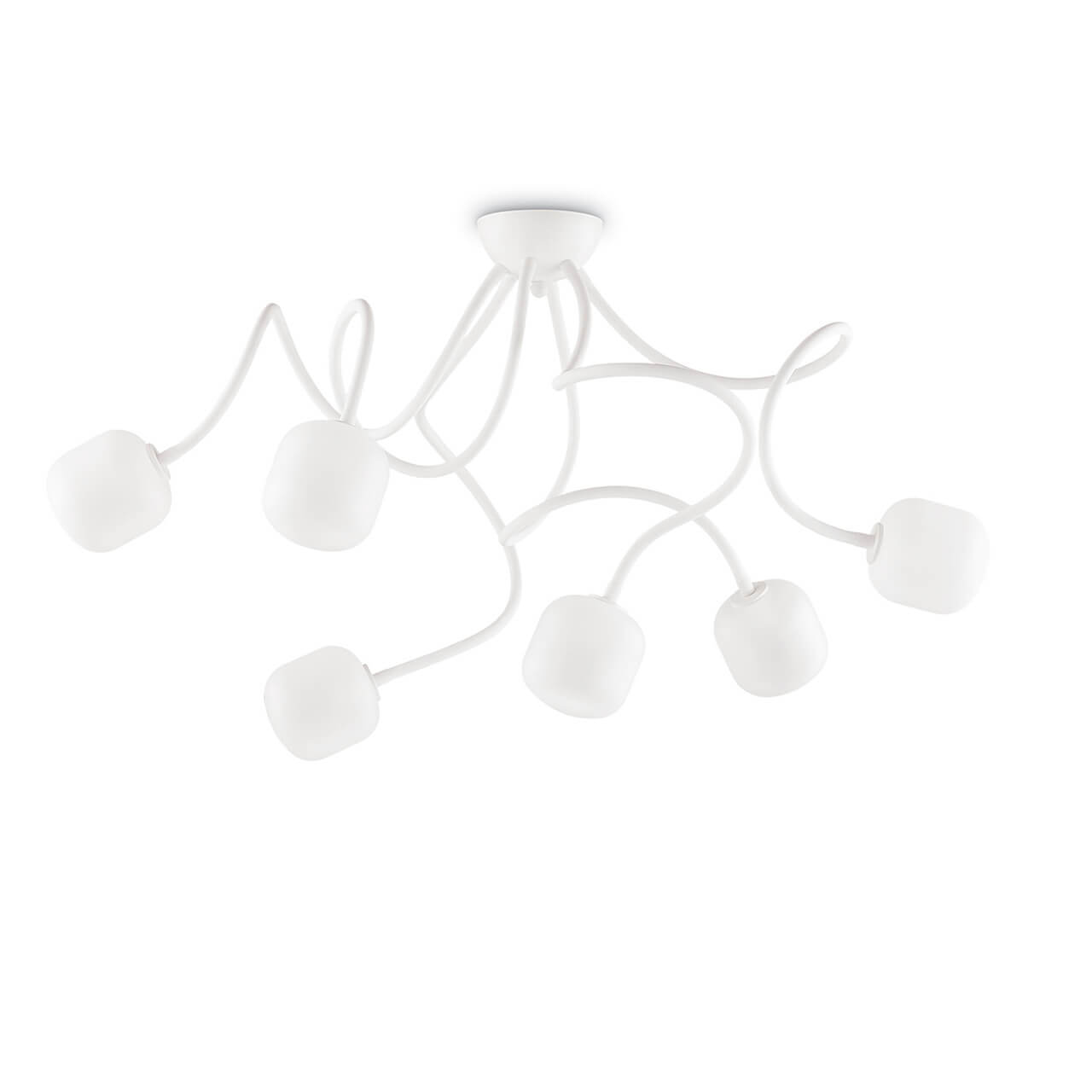 

Потолочная люстра Ideal Lux Octopus PL6 Bianco 174921, Белый, Octopus PL6 Bianco Octopus