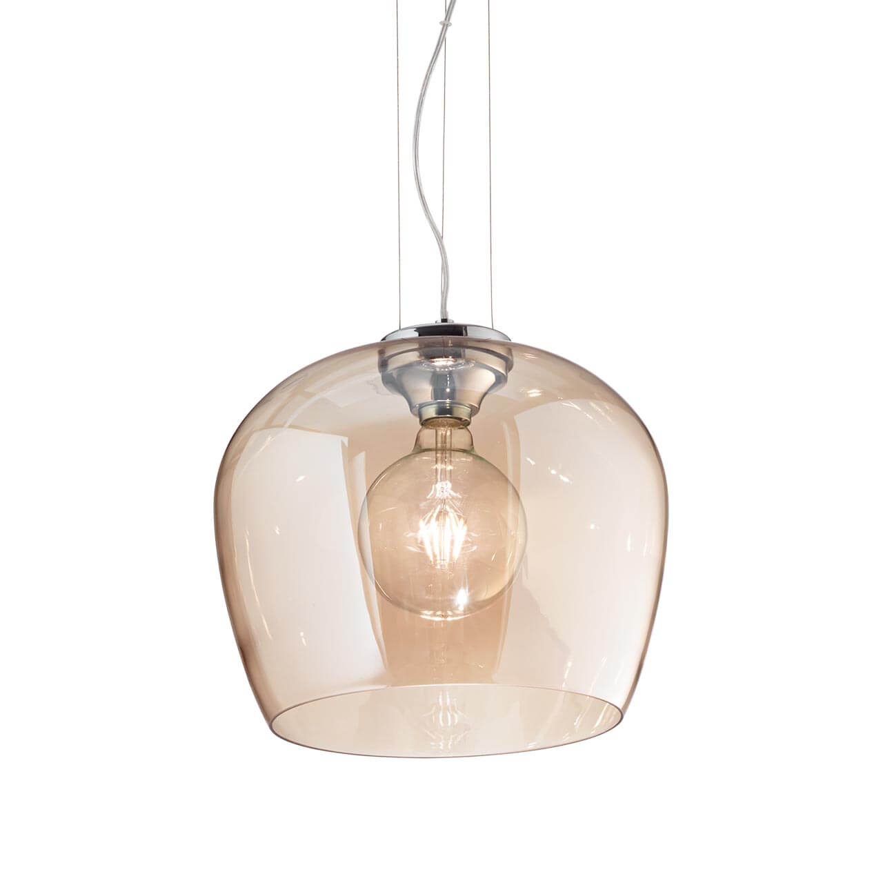 

Подвесной светильник Ideal Lux Blossom SP1 Ambra 241524, Янтарный, Blossom SP1 Ambra Blossom