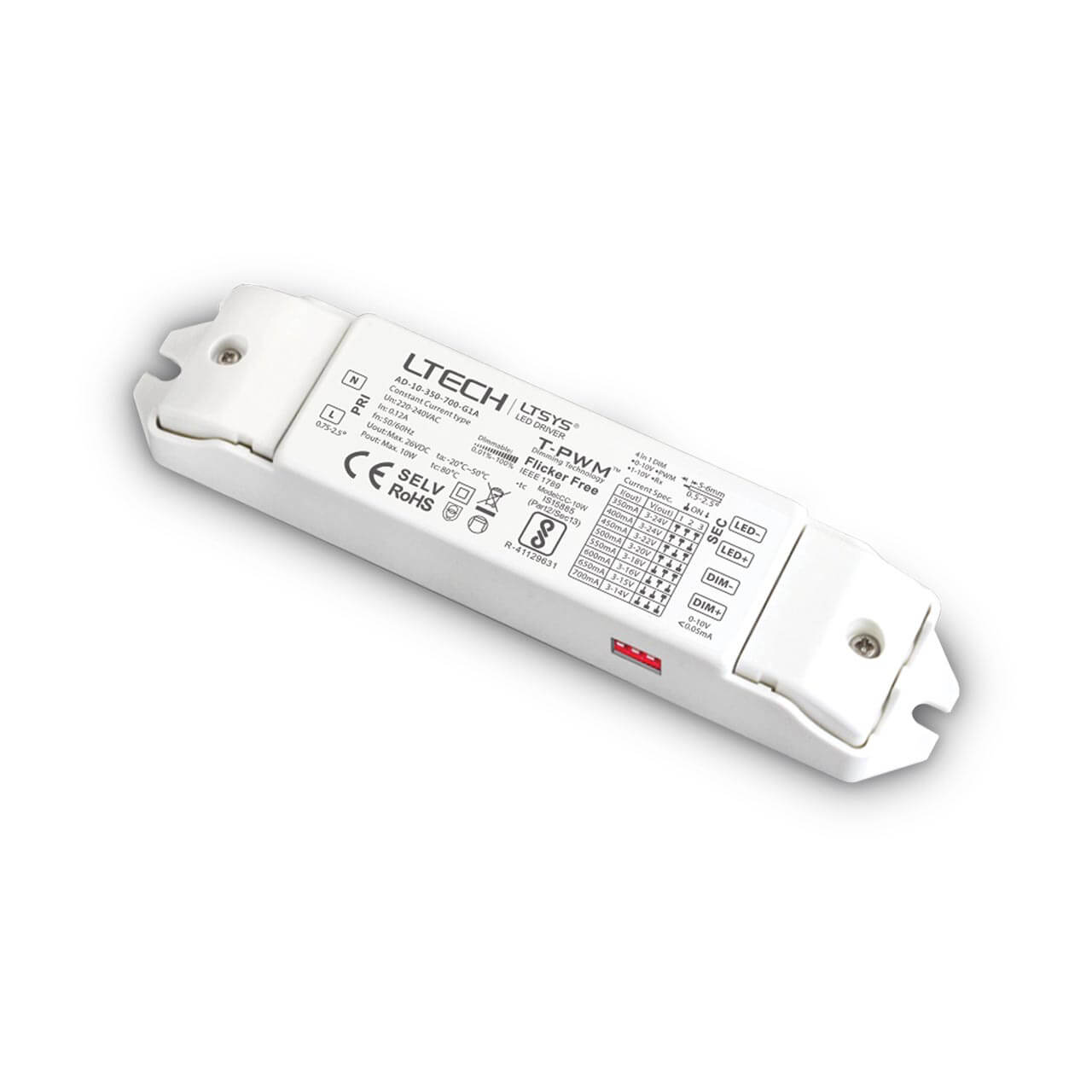 

Драйвер Ideal Lux 26V 0,12A Dynamic Driver Dali 12W 253015, Белый, Dynamic Driver Dali 12W Dynamic
