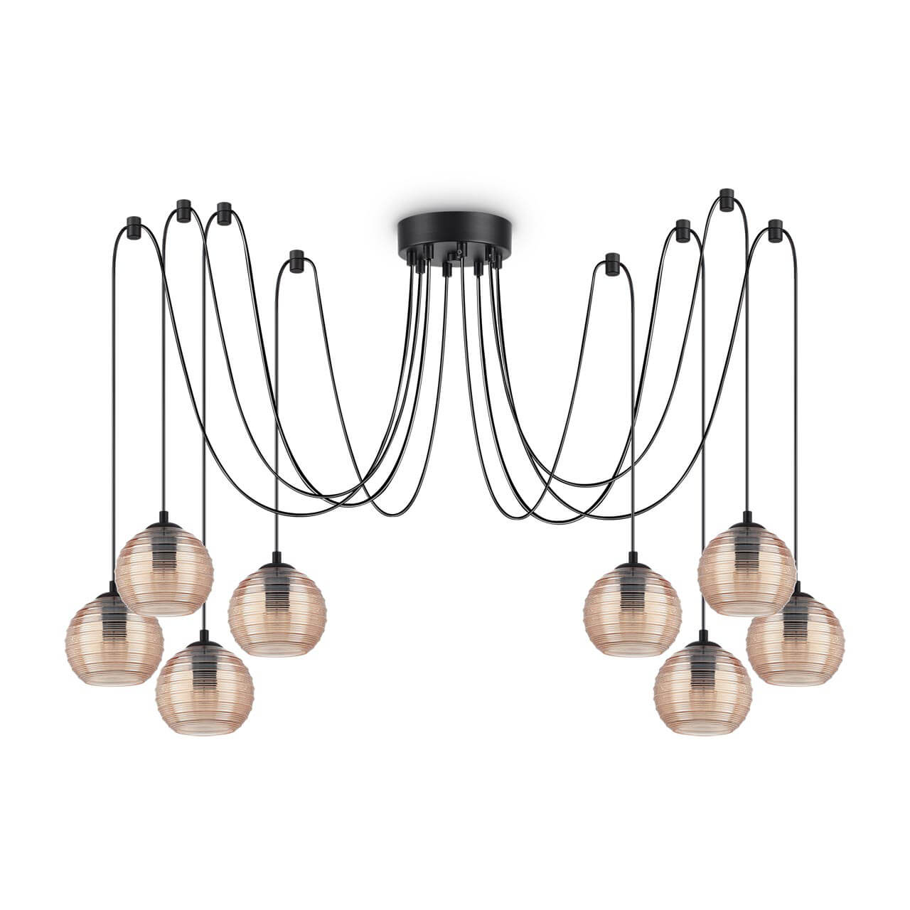 

Подвесная люстра Ideal Lux Riga SP8 Ambra 241173, Янтарный, Riga SP8 Ambra Riga