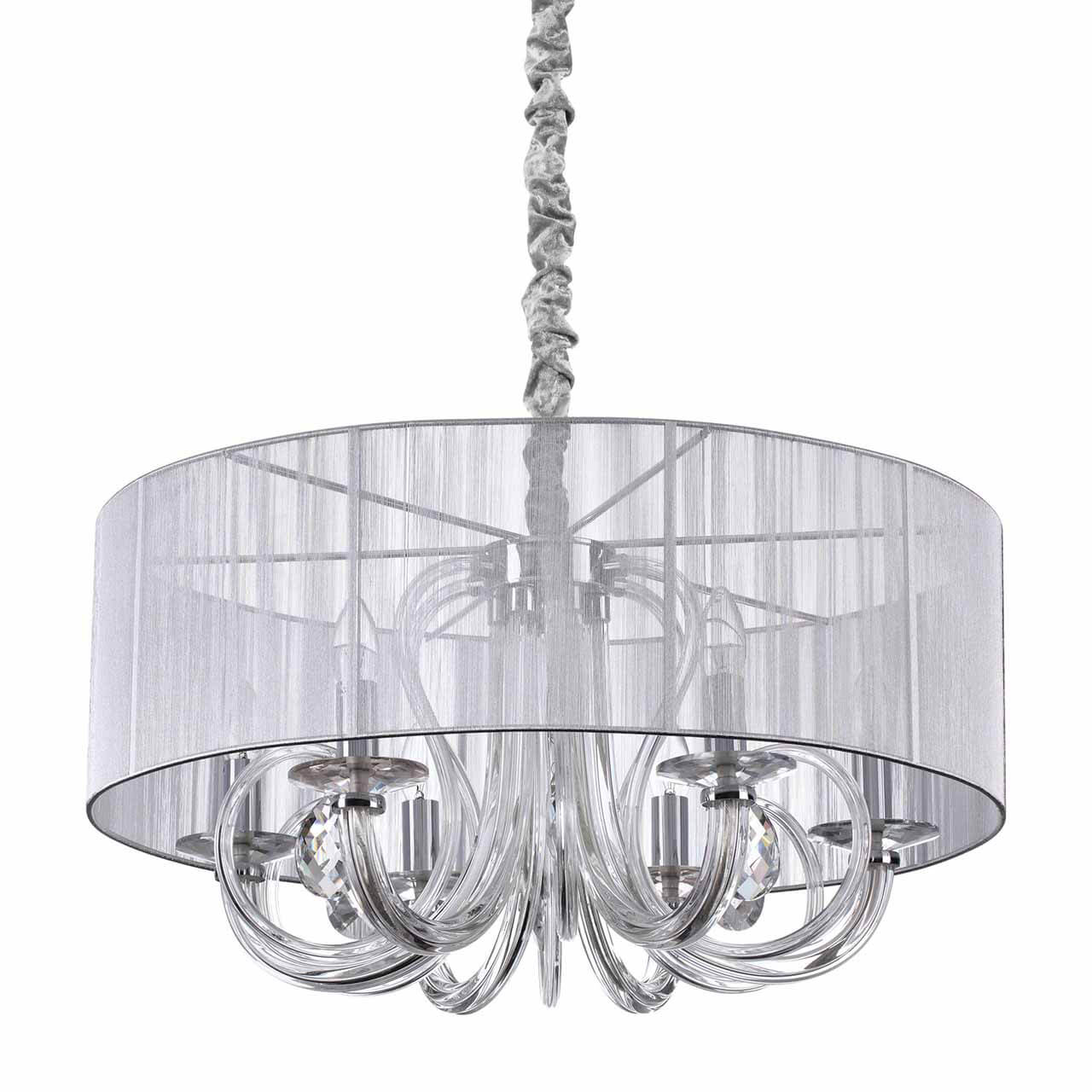 

Подвесная люстра Ideal Lux Swan SP6 Argento 208152, Серебро, Swan SP6 Argento Swan