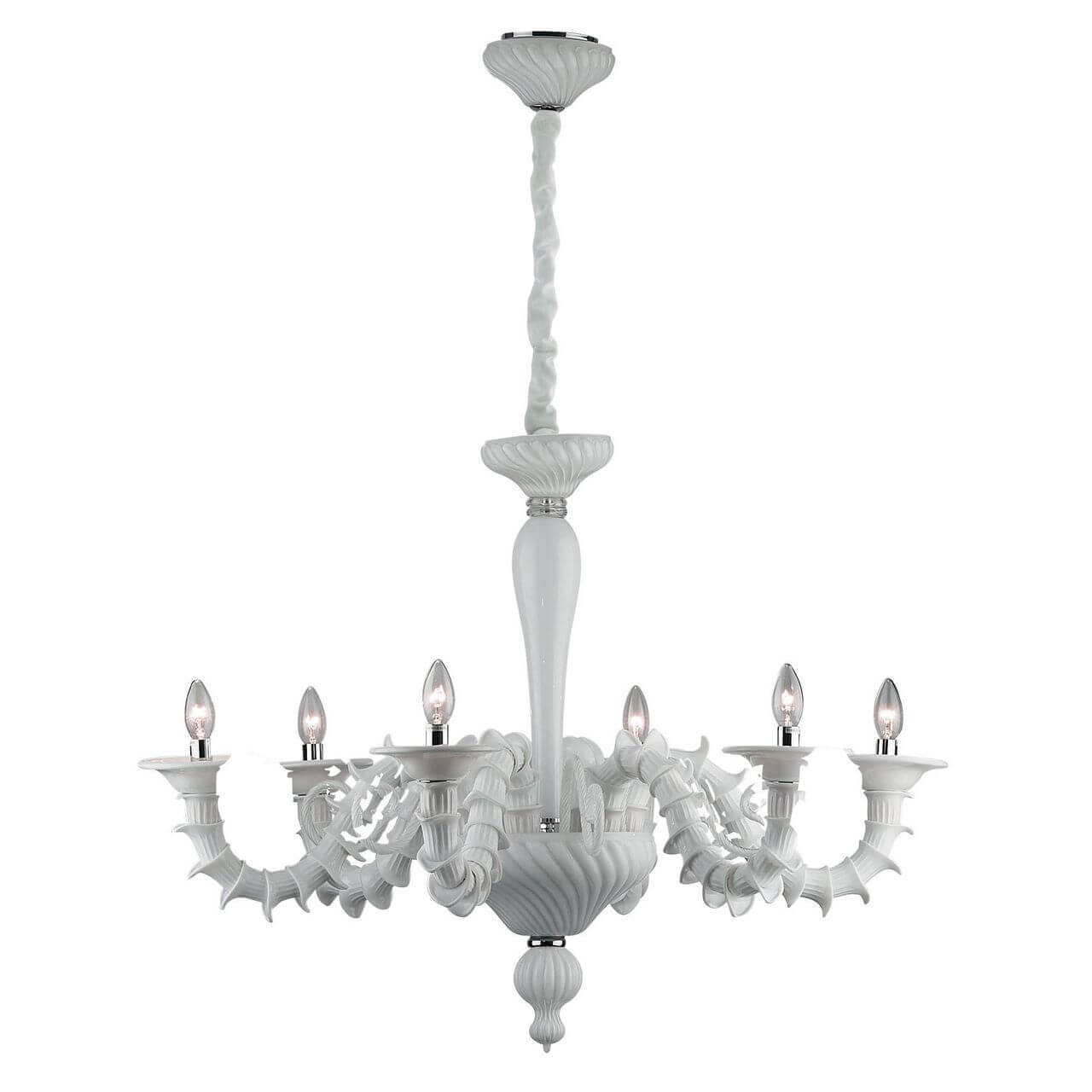 

Подвесная люстра Ideal Lux Ca Rezzonico SP6 Bianco 007717, Белый, Ca Rezzonico SP6 Bianco Ca Rezzonico Bianco