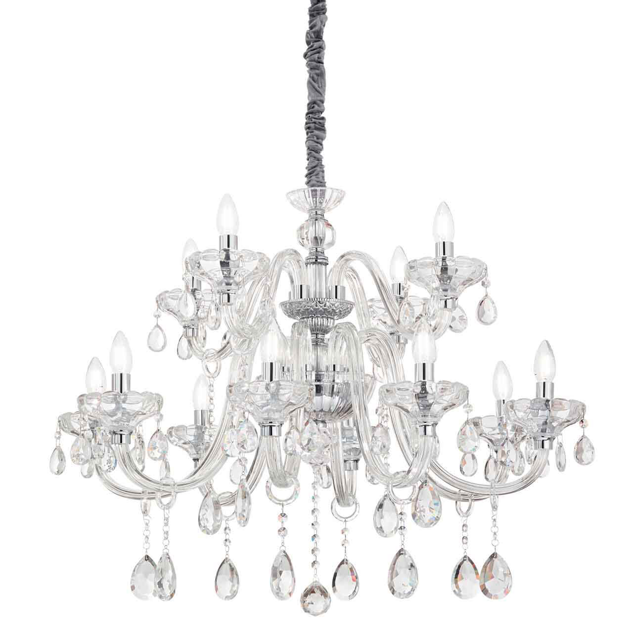 

Подвесная люстра Ideal Lux Continental SP12 207483, Хром, Continental SP12 Continental