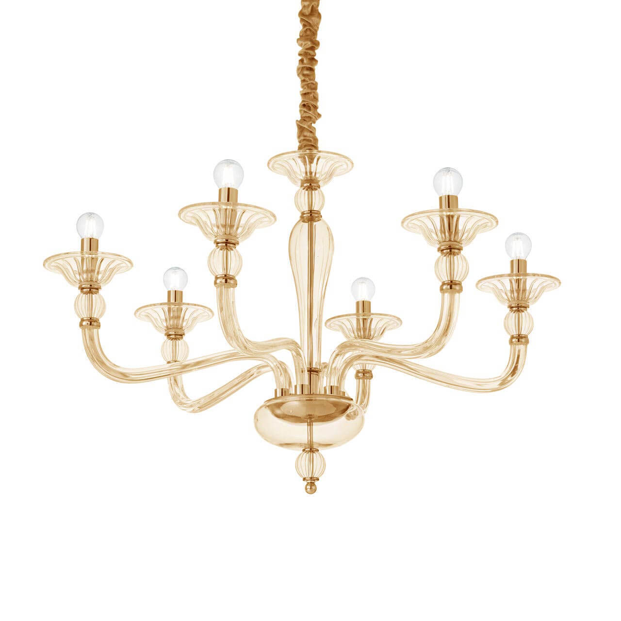 

Подвесная люстра Ideal Lux Danieli SP6 Ambra 159942, Янтарный, Danieli SP6 Ambra Danieli