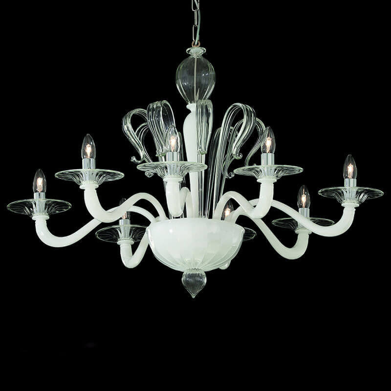 

Подвесная люстра Ideal Lux Sogno SP8 Bianco 021447, Белый, SOGNO SP8 Bianco Sogno