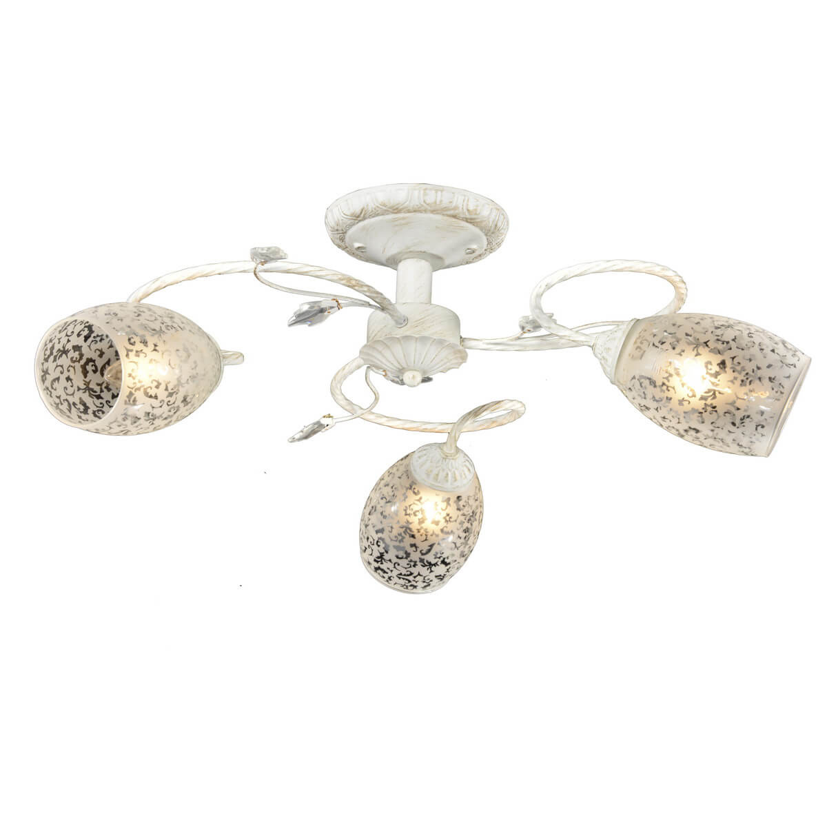 

Потолочная люстра IDLamp Julia 874/3PF-Whitepatina