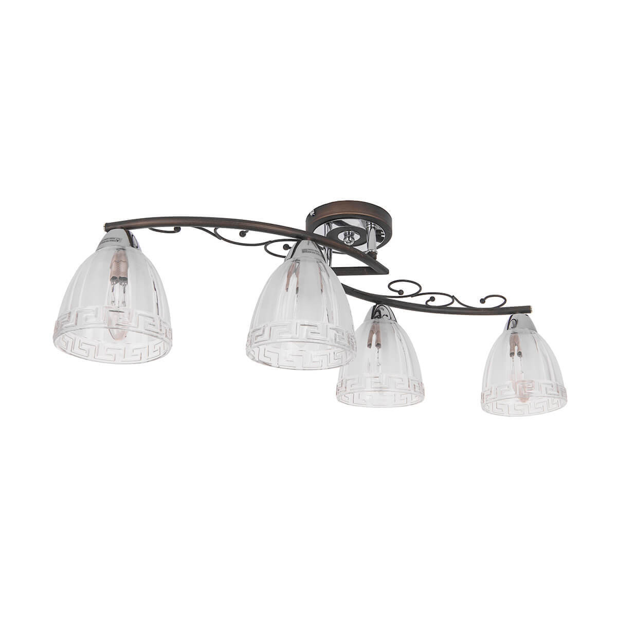 

Потолочная люстра IDLamp Nield 232/4PF-Blackchrome