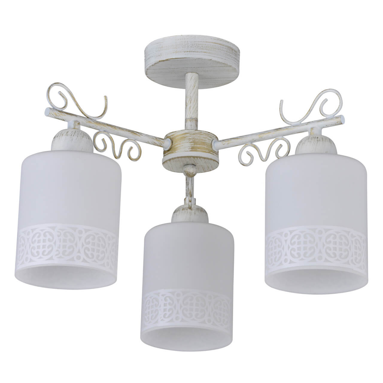 

Потолочная люстра IDLamp Ileria 848/3PF-Whitepatina