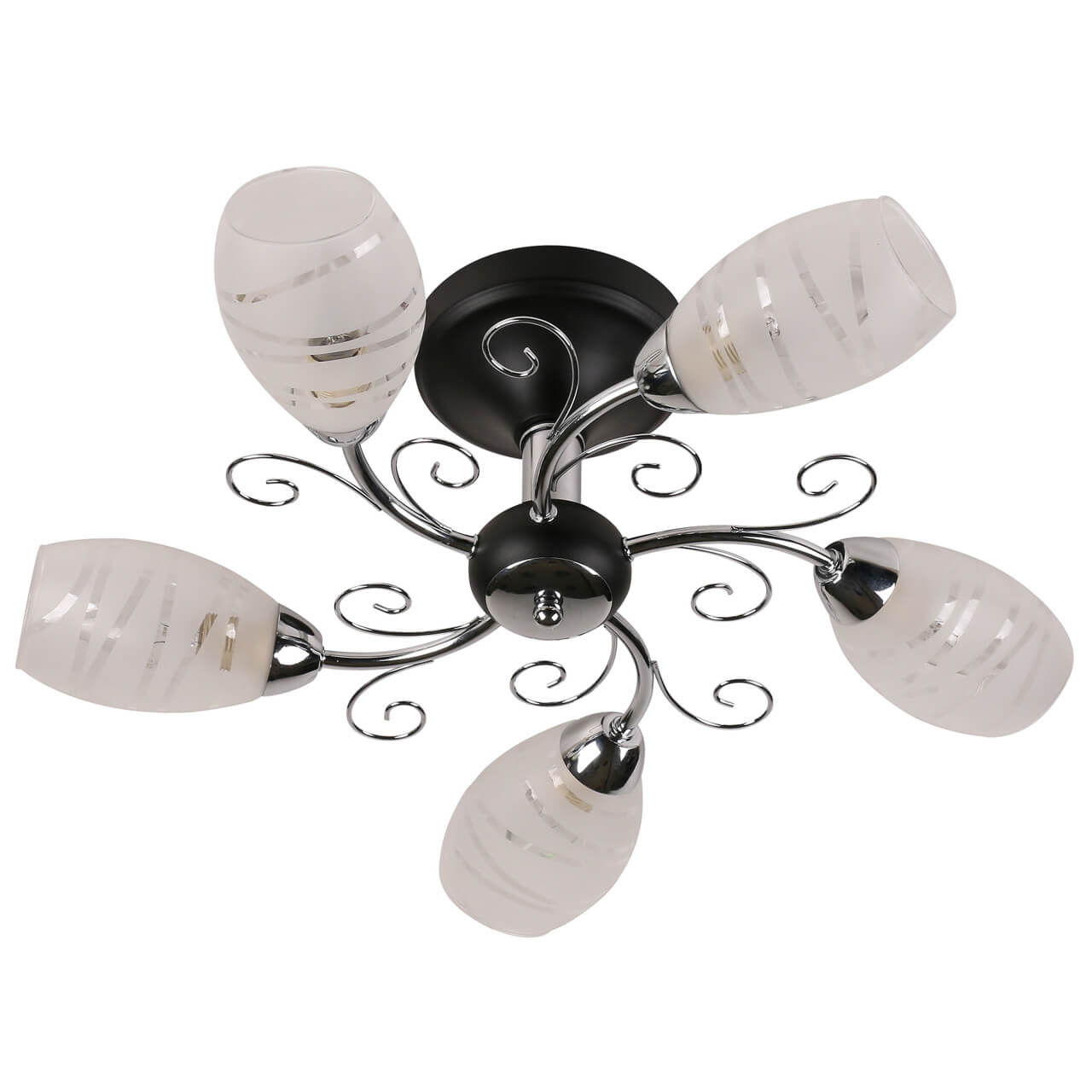 

Потолочная люстра IDLamp Edwidge 846/5PF-Blackchrome
