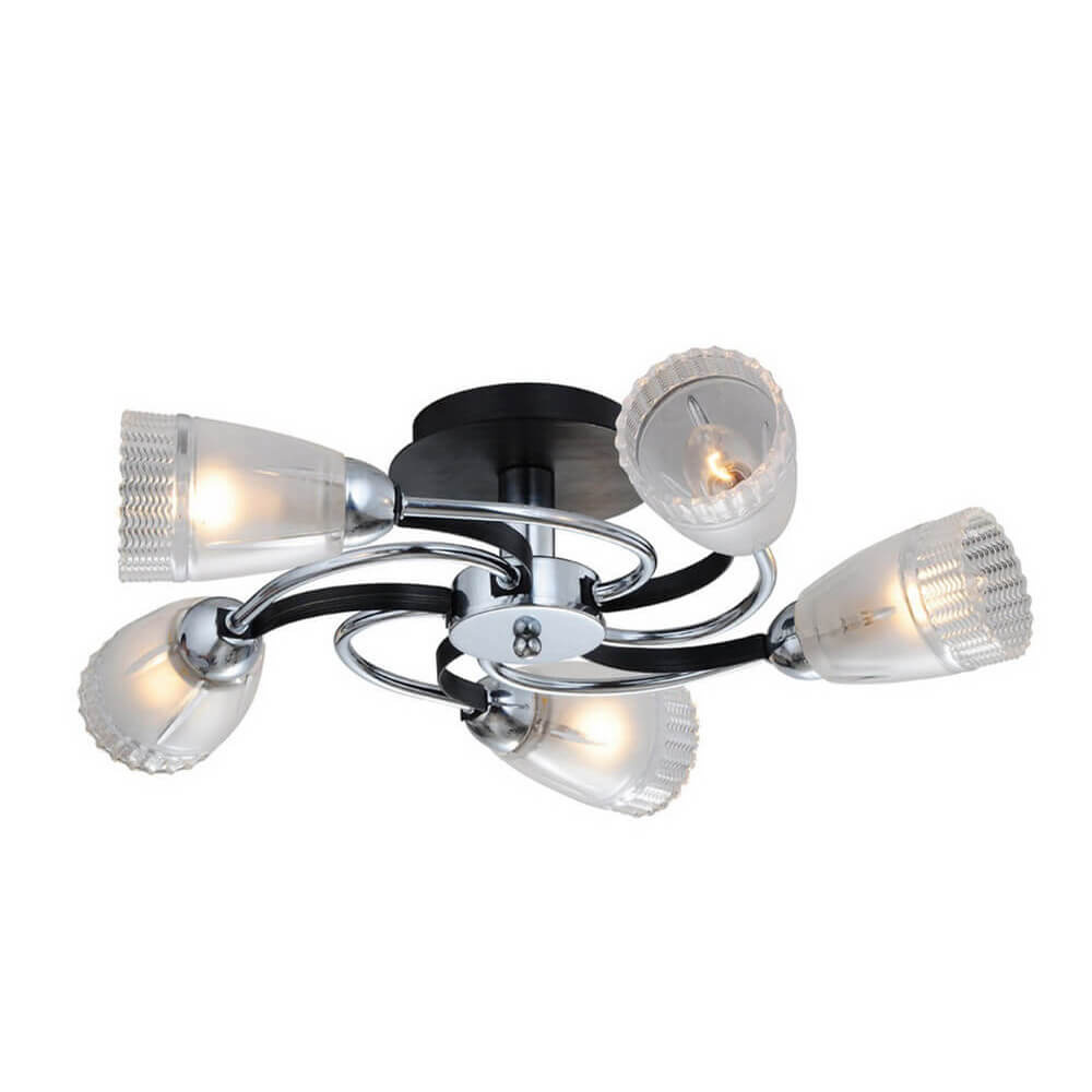 

Потолочная люстра IDLamp Carlotta 865/5PF-Darkchrome