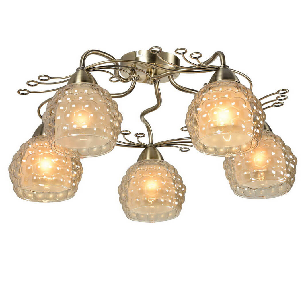

Потолочная люстра IDLamp Verity 286/5PF-Oldbronze