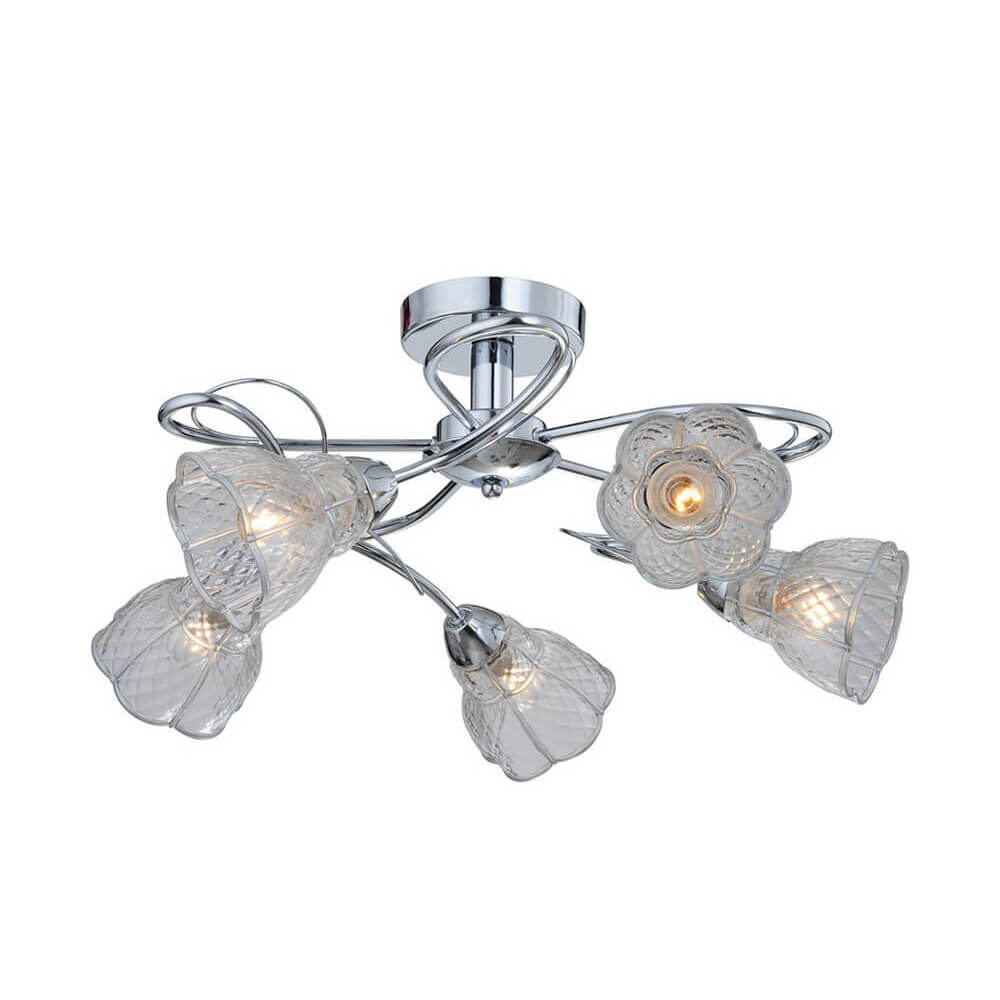 

Потолочная люстра IDLamp Clairette 866/5PF-Chrome