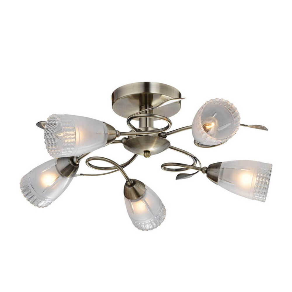 

Потолочная люстра IDLamp Selveggiya 858/5PF-Oldbronze