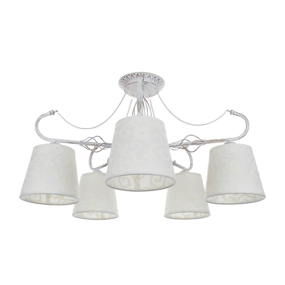 

Потолочная люстра IDLamp Vilucchio 556/5PF-Whitepatina