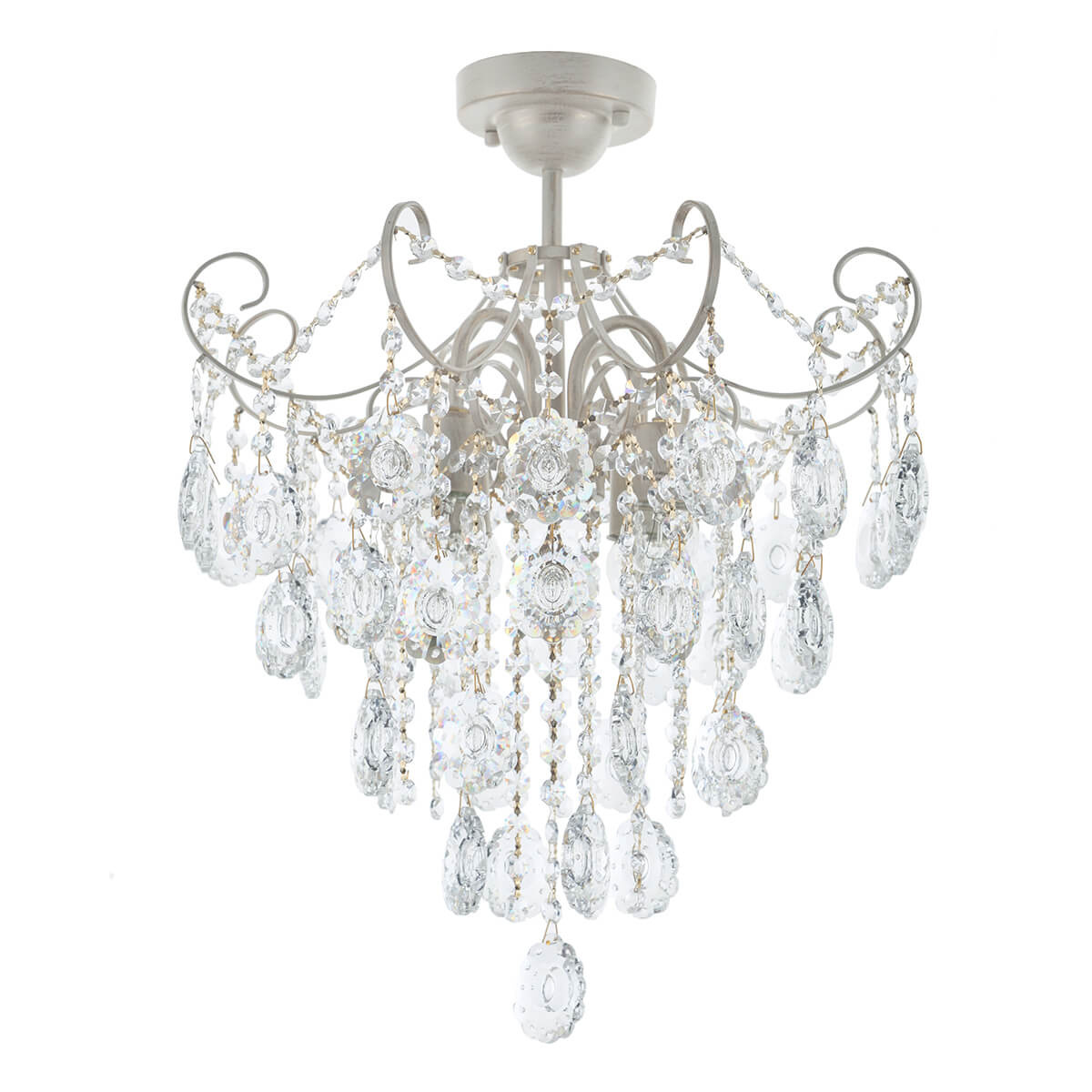 

Потолочная люстра IDLamp Grace 299/4PF-Whitepatina