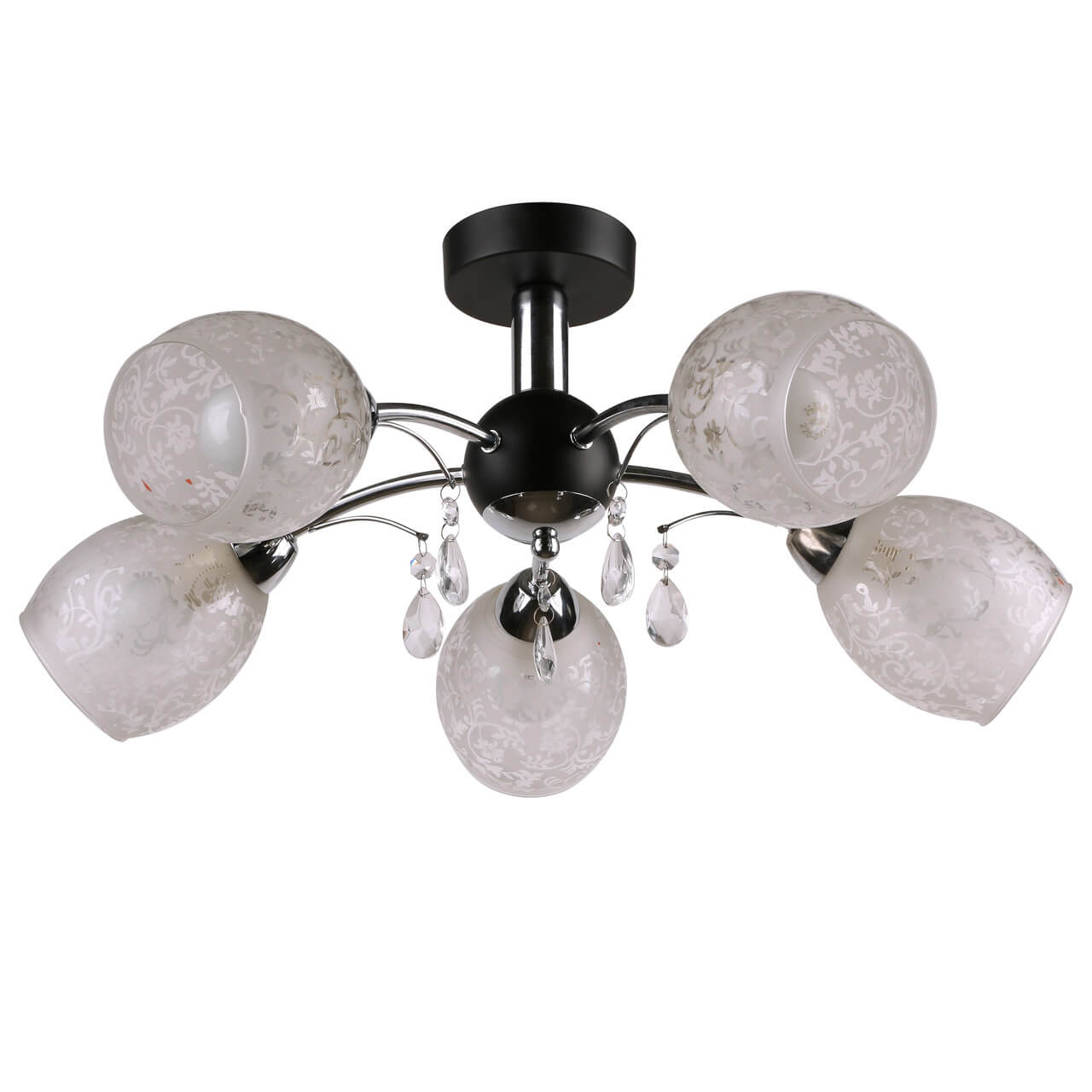 

Потолочная люстра IDLamp Agnes 843/5PF-Blackchrome
