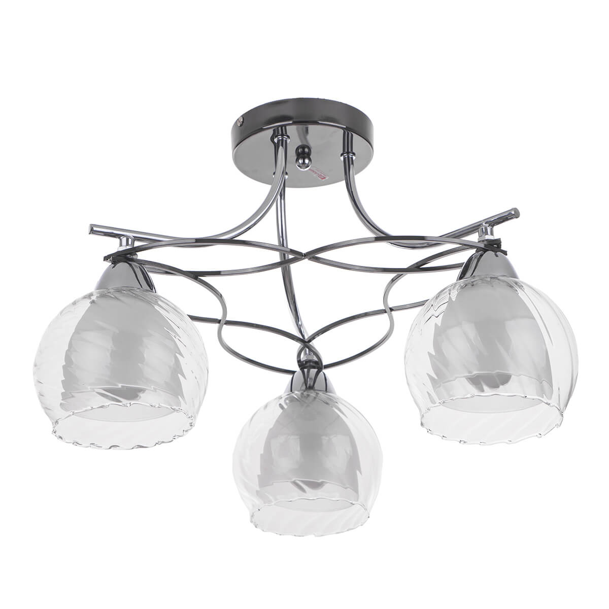 

Потолочная люстра IDLamp Isabella 873/3PF-Darkchrome