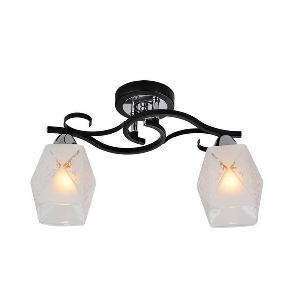 

Потолочный светильник IDLamp Kinsey 233/2PF-Blackchrome