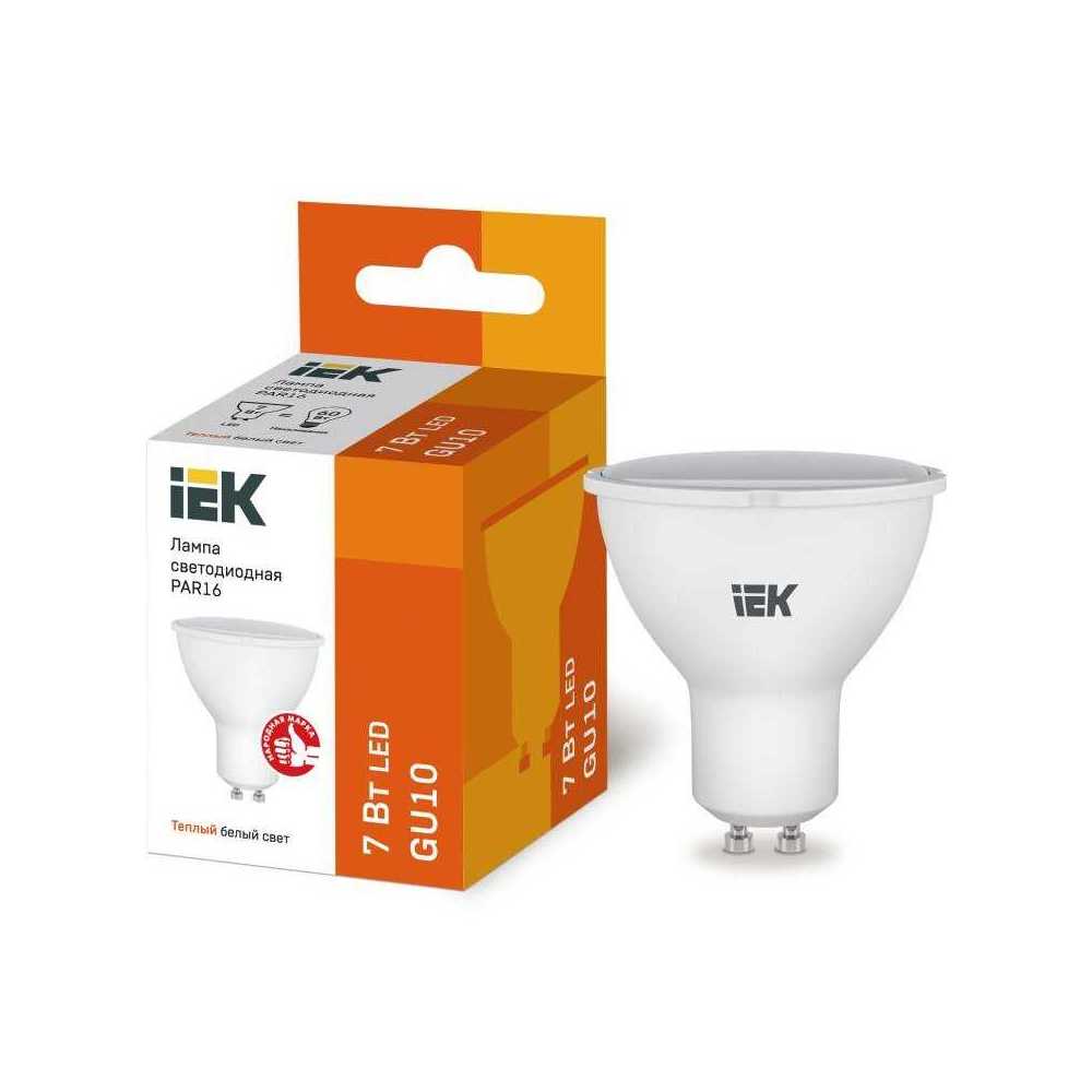 

Лампа светодиодная IEK GU10 7W 3000K матовая LLE-PAR16-7-230-30-GU10, Матовый, LLE-PAR16-7-230-30-GU10 Lighting Eco LLE-PAR16