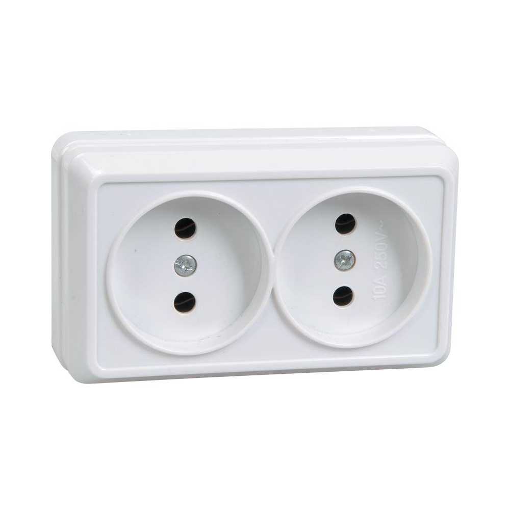 

Розетка двойная 2P IEK Oktava белая ERO20-K01-10-DC, Белый, ERO20-K01-10-DC Oktava белая