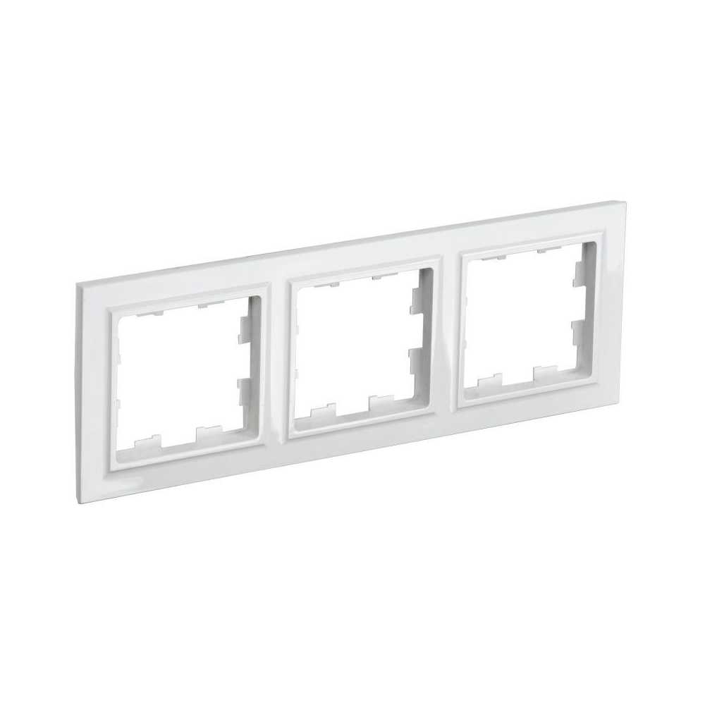 

Рамка 3-постовая IEK Brite белая BR-M32-K01, Белый, BR-M32-K01 Brite белый