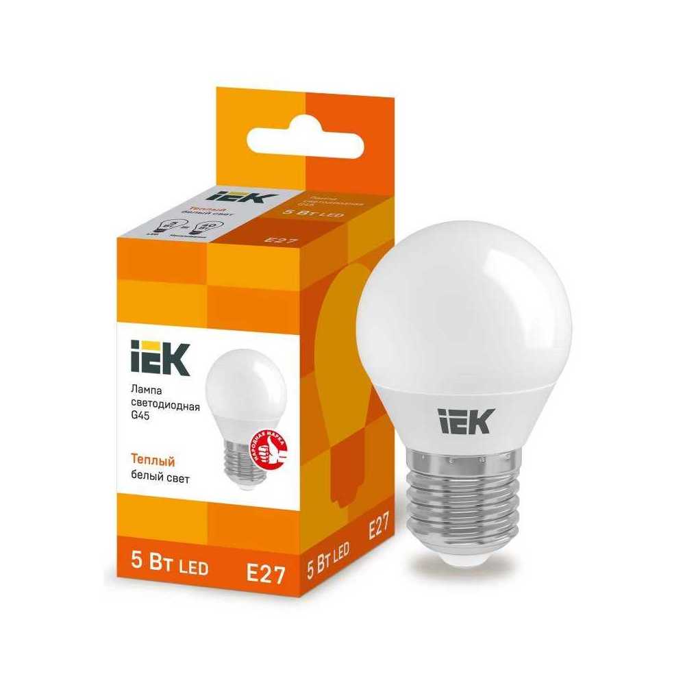 

Лампа светодиодная IEK E27 5W 3000K матовая LLE-G45-5-230-30-E27, Матовый, LLE-G45-5-230-30-E27 Lighting Eco LLE-G45