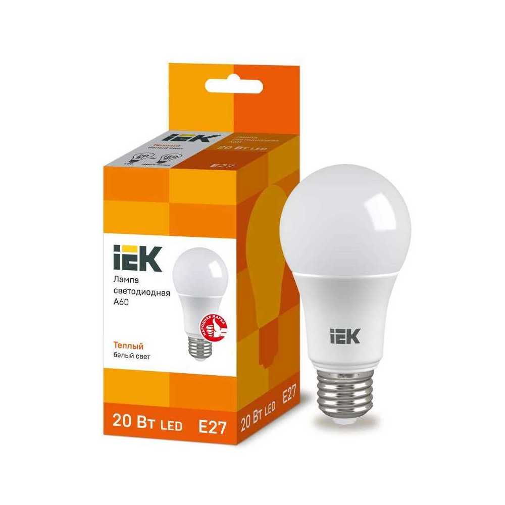 

Лампа светодиодная IEK E27 20W 3000K матовая LLE-A60-20-230-30-E27, Матовый, LLE-A60-20-230-30-E27 Lighting Eco LLE-A
