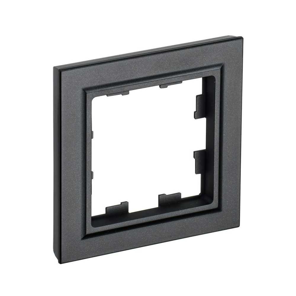 

Рамка 1-постовая IEK Brite черная BR-M12-K02, Черный, BR-M12-K02 Brite черный
