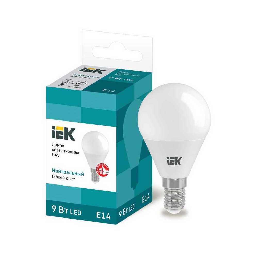 

Лампа светодиодная IEK G4 9W 4000K матовая LLE-G45-9-230-40-E14, Матовый, LLE-G45-9-230-40-E14 Lighting Eco LLE-G45