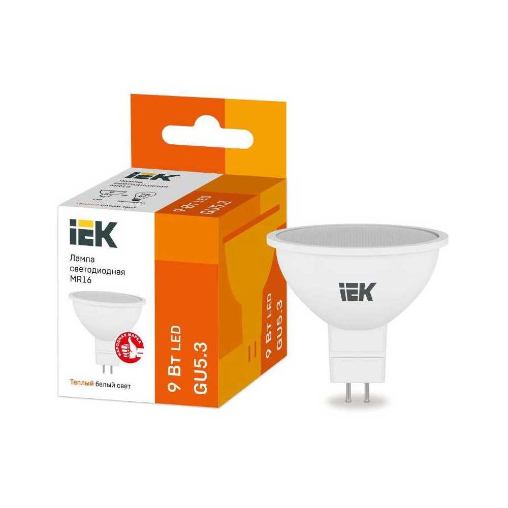 

Лампа светодиодная IEK GU5.3 9W 3000K матовая LLE-MR16-9-230-30-GU5, Матовый, LLE-MR16-9-230-30-GU5 Lighting LLE-MR16