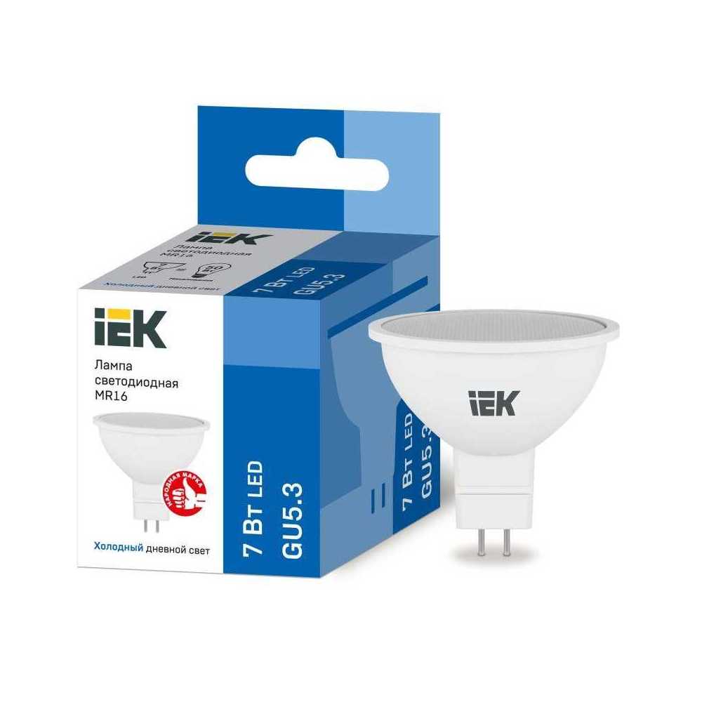 

Лампа светодиодная IEK GU5.3 7W 6500K матовая LLE-MR16-7-230-65-GU5, Матовый, LLE-MR16-7-230-65-GU5 Lighting Eco LLE-MR16