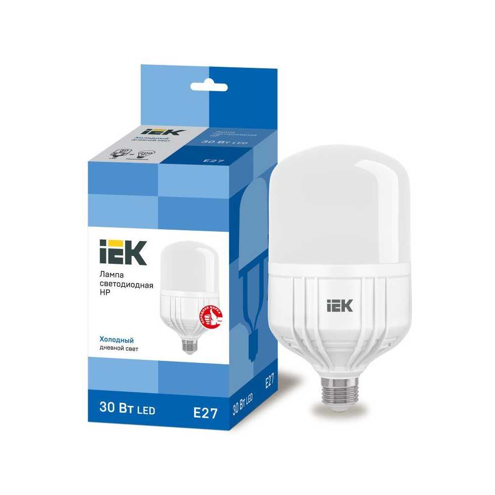 

Лампа светодиодная сверхмощная IEK E27 30W 6500K матовая LLE-HP-30-230-65-E27, Матовый, LLE-HP-30-230-65-E27 Lighting LLE-HP