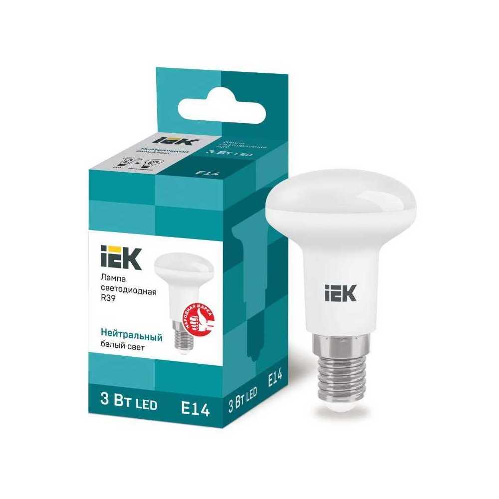 

Лампа светодиодная IEK E14 3W 4000K матовая LLE-R39-3-230-40-E14, Матовый, LLE-R39-3-230-40-E14 Lighting Eco LLE-R