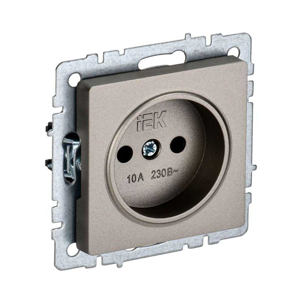 

Розетка 2P IEK Brite шампань BR-R10-10-K37, BR-R10-10-K37 Brite шампань