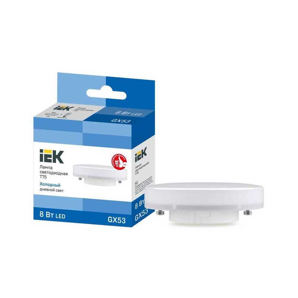 

Лампа светодиодная IEK GX53 8W 6500K матовая LLE-T80-8-230-65-GX53, Матовый, LLE-T80-8-230-65-GX53 Lighting LLE-T80