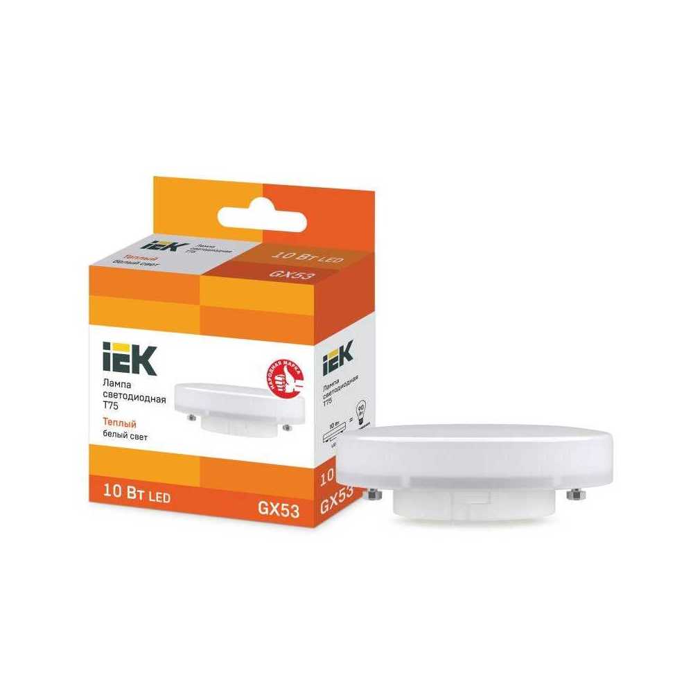 

Лампа светодиодная IEK GX53 10W 3000K матовая LLE-T80-10-230-30-GX53, Матовый, LLE-T80-10-230-30-GX53 Lighting Eco LLE-T80