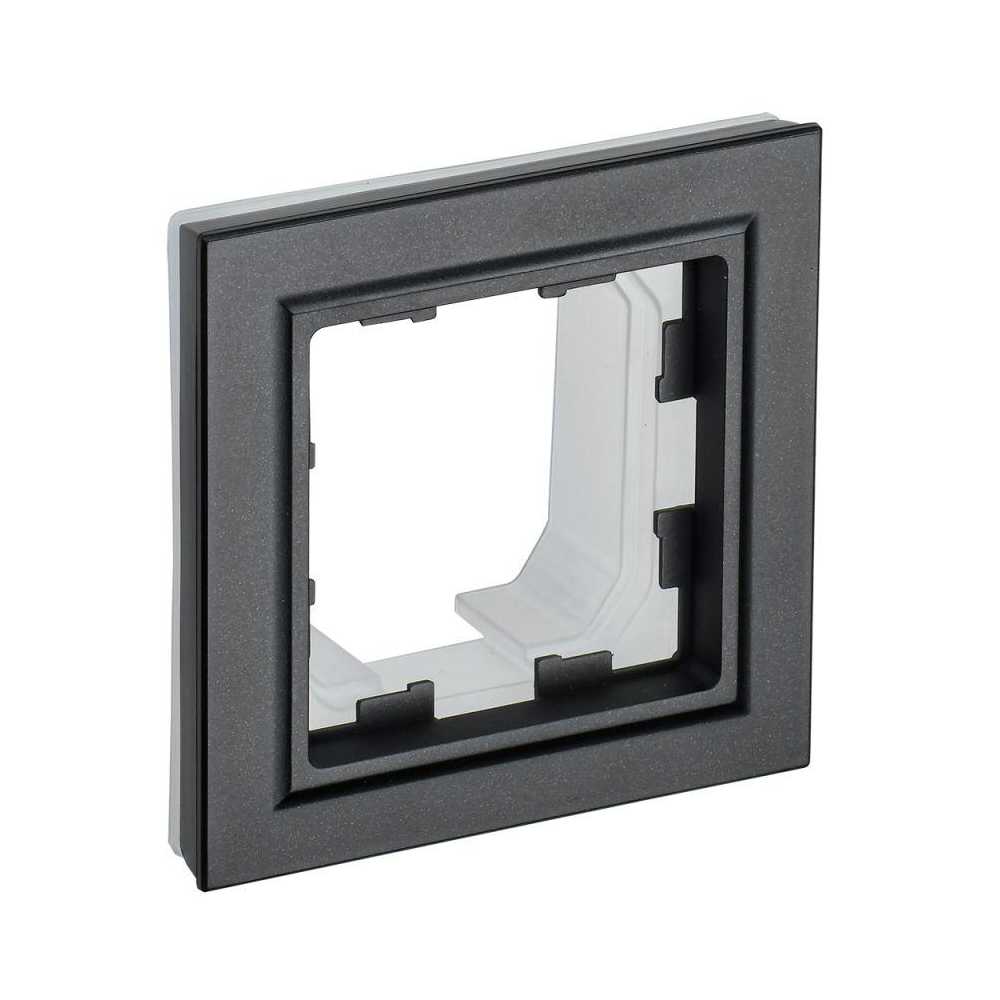 

Рамка 1-постовая IEK Brite черная BR-M12-44-K02, Черный, BR-M12-44-K02 Brite черный
